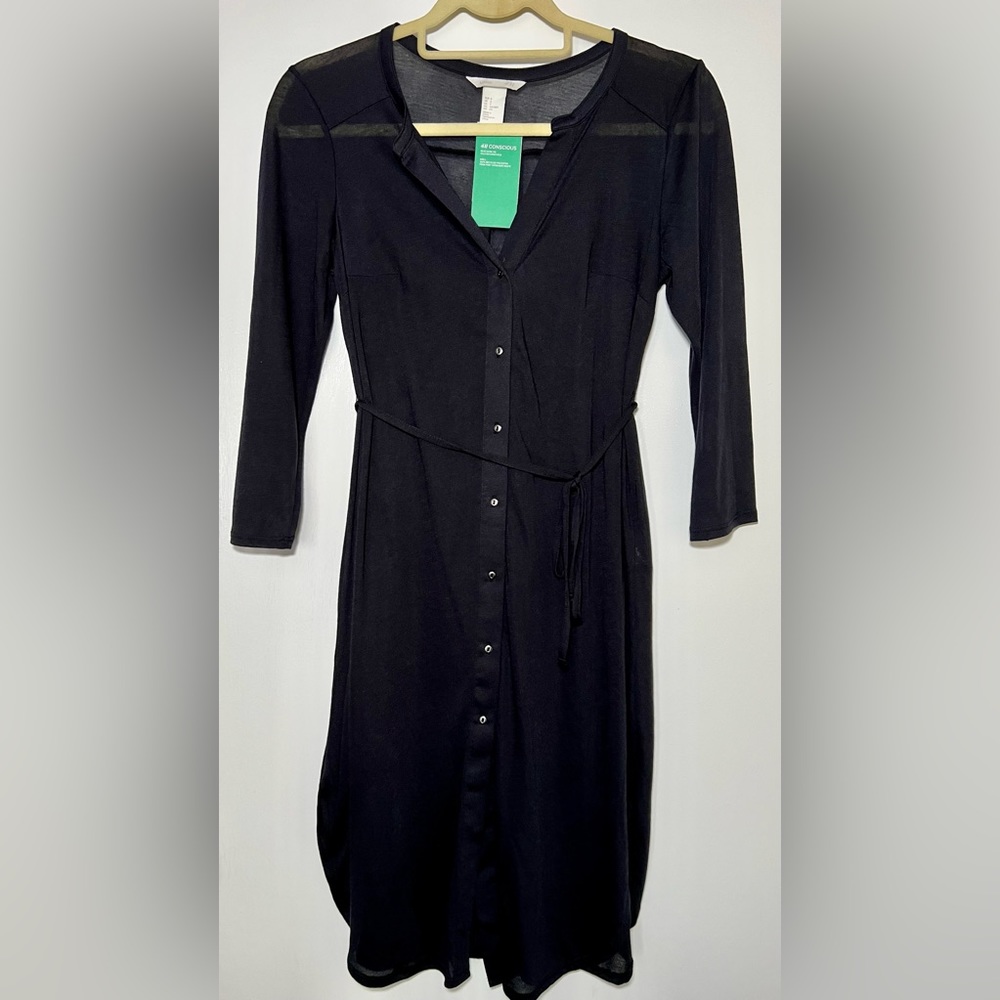 NEW with tags never worn! H&M MAMA Jersey Tunic in Black Size S